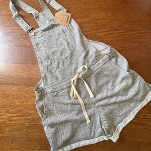 Striped Comfy Overalls